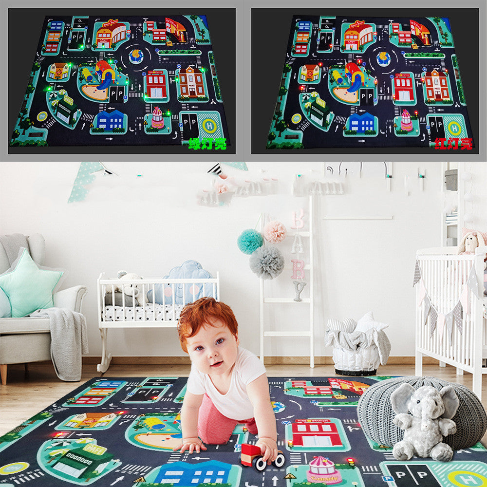 PlayGlow™  |  LED Lighted Road Rugs for Kids' Play