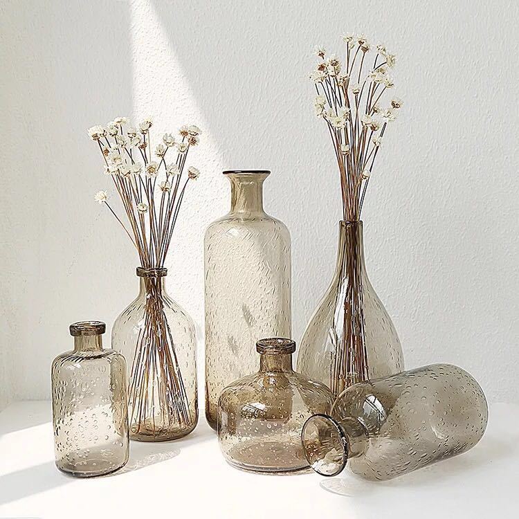 Glass Bubble Vase – Decorative Accent