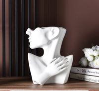 Modern Human Head Flower Vase
