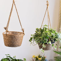 BloomWeave™  |  Hanging Woven Flower Pots Baskets