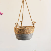 BloomWeave™  |  Hanging Woven Flower Pots Baskets