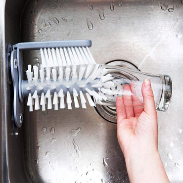 2 In 1 Cup Scrubber Glass Cleaner Bottles Brush