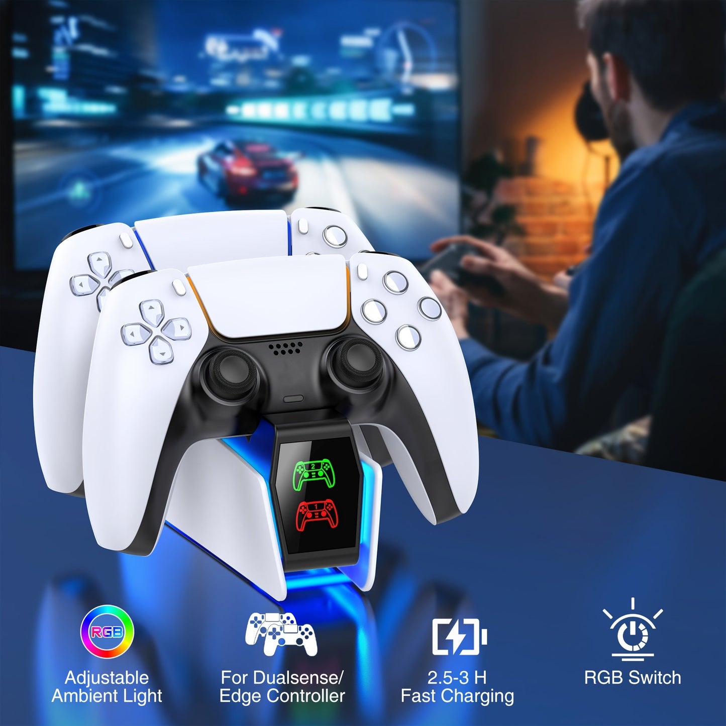 PS5 Dual Controller Charging Station