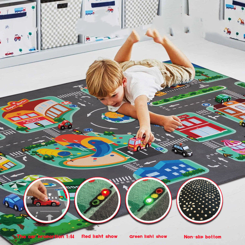 PlayGlow™  |  LED Lighted Road Rugs for Kids' Play