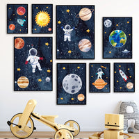 GalacticExplorer™  |  Canvas Astronaut Wall Art Painting