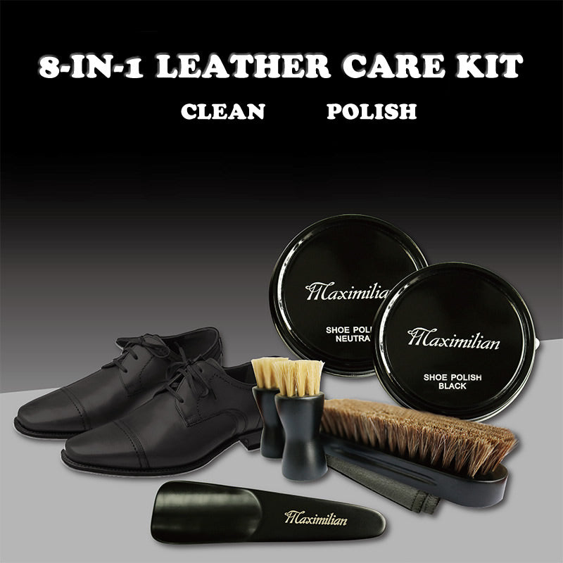 ShoeShineLux™  |  Leather Shoe Brush Household Set