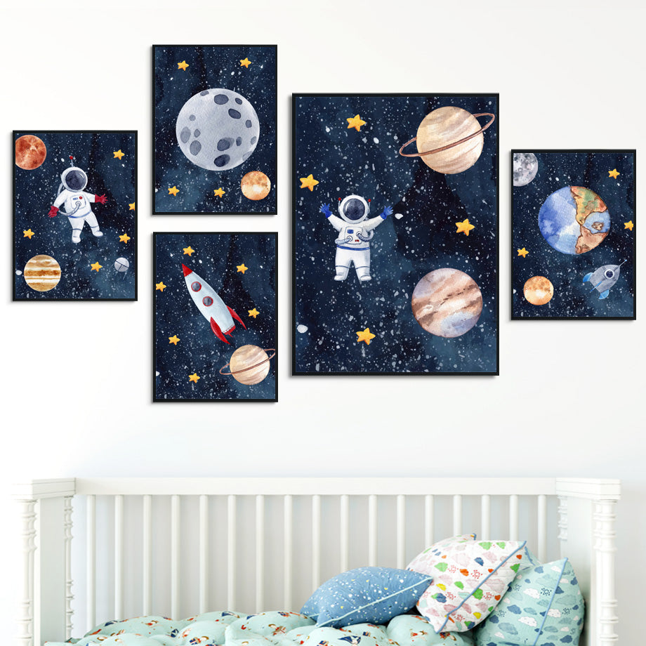 GalacticExplorer™  |  Canvas Astronaut Wall Art Painting