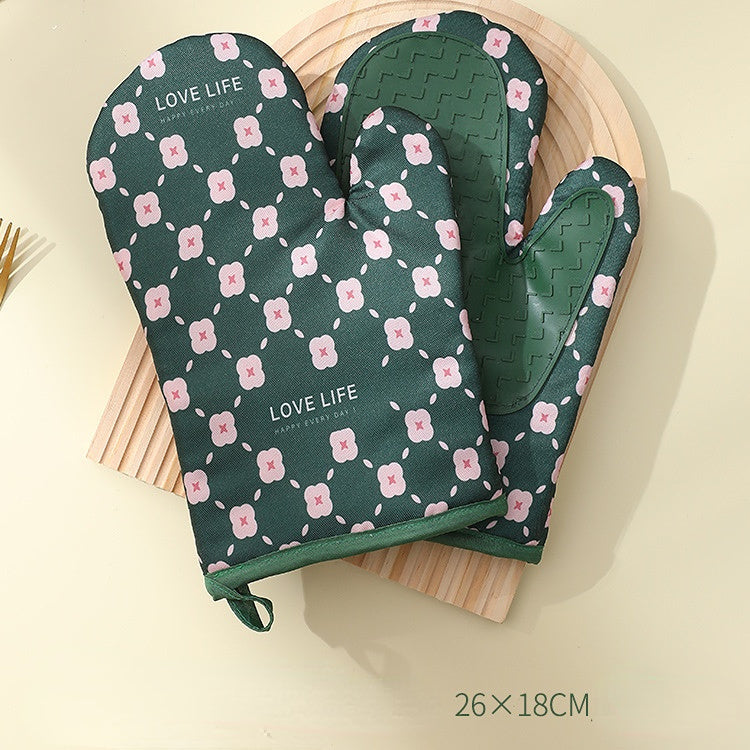 Anti-Scalding Microwave Cotton Non-Slip Insulation Gloves