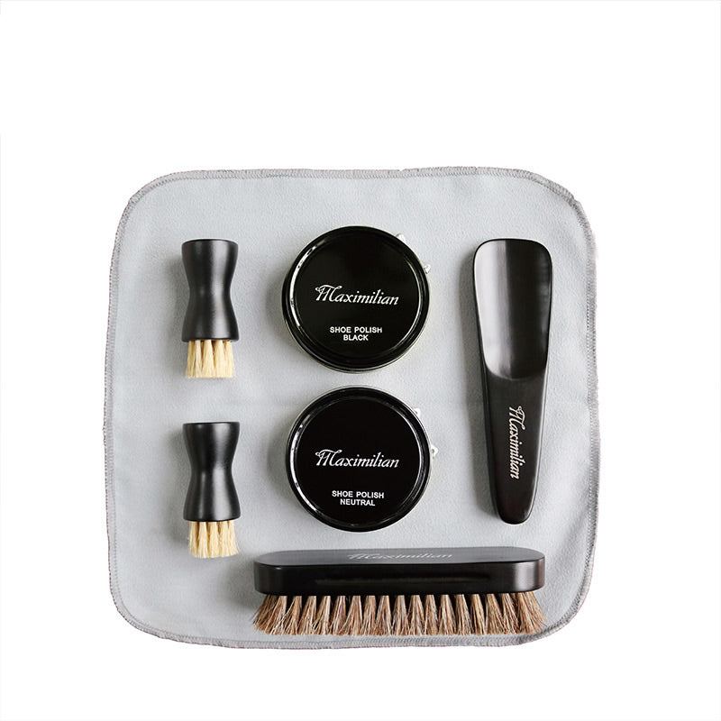 ShoeShineLux™  |  Leather Shoe Brush Household Set