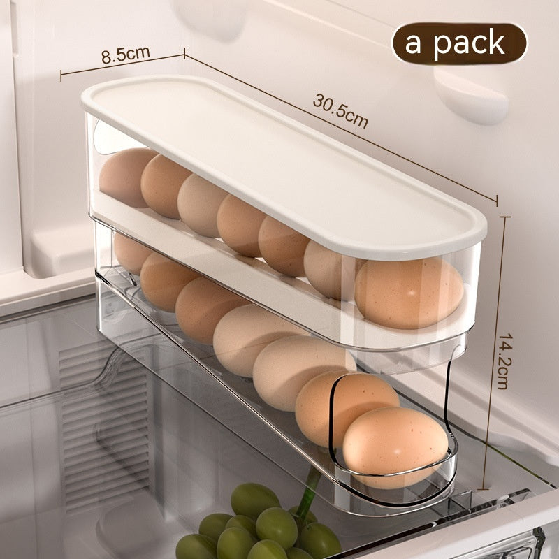 SlideNest™   | Double-Layer Egg Storage Box