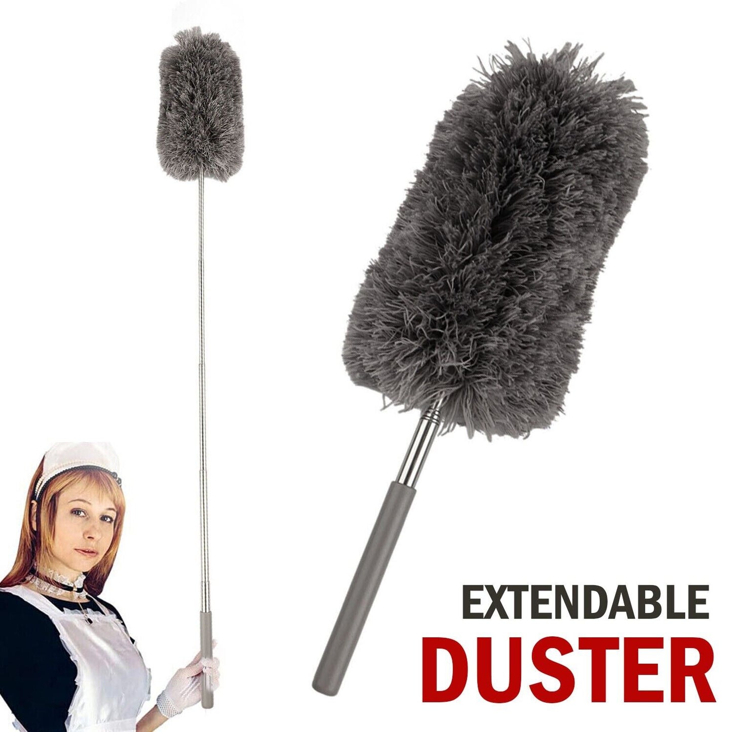 FlexiFeather™  |  Adjustable Soft Microfiber Feather Duster