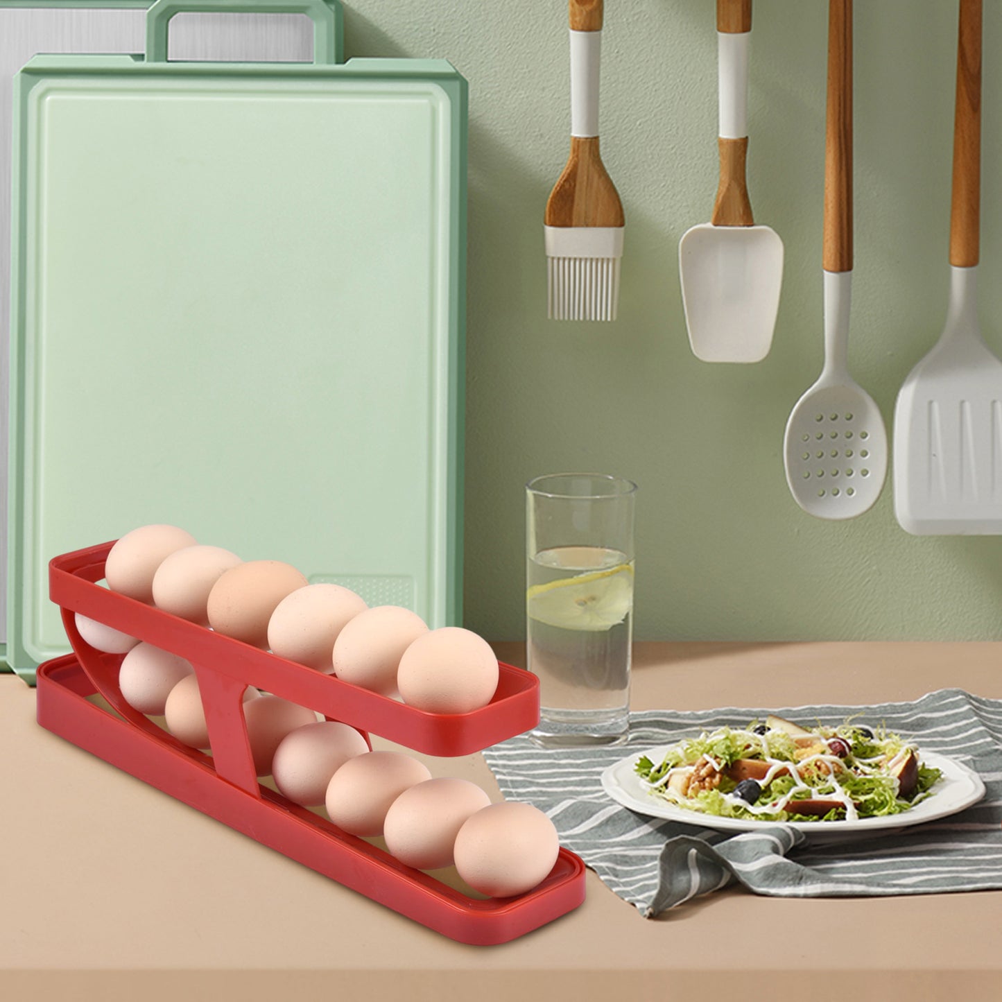 AutoScroll™  |  Automatic Scrolling Egg Rack Holder