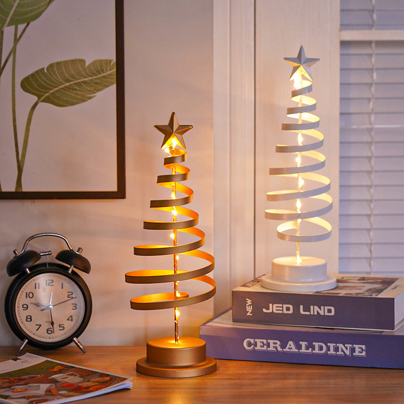 LED Christmas Tree Spiral Light Table Ornament